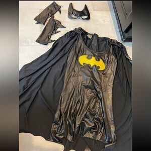 Batgirl Costume Dress Cape Set Halloween Girls Costume Size Small